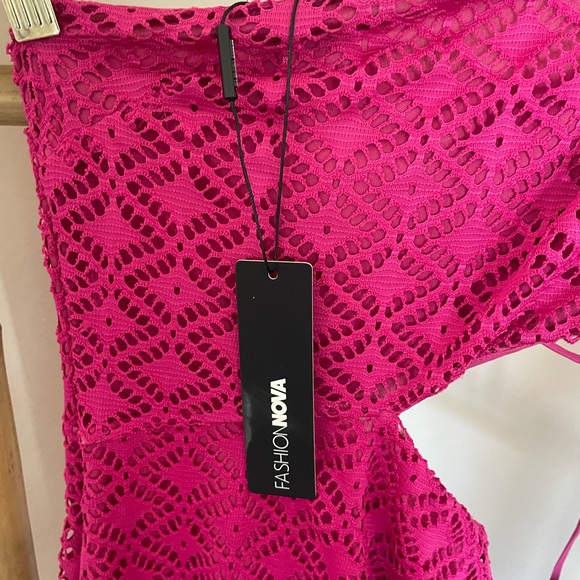 Fashion Nova Pink One Shoulder Sundress - Picture 7 of 12